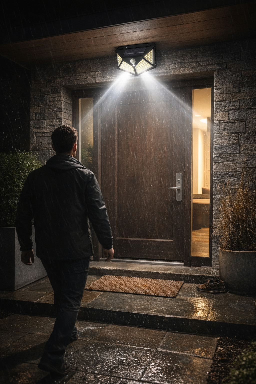 Foco Solar Premium Con Sensor Movimiento