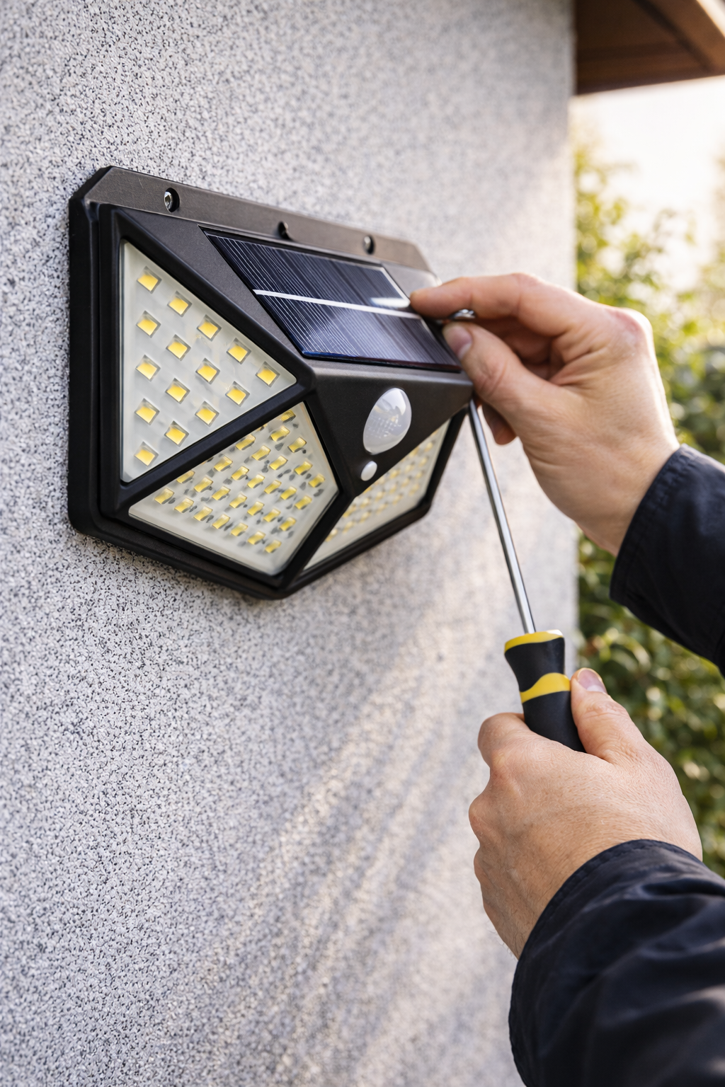 Foco Solar Premium Con Sensor Movimiento