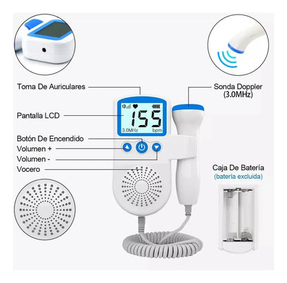 MONITOR DE FRECUENCIA LATIDOS DEL BEBÉ